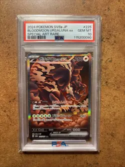 PSA 10 Bloodmoon Ursaluna ex SAR Special Art Rare Japanese 2024 Pokemon Gem Mint - Image 1