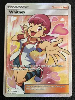 Whitney 214/214 Ultra Rare Holo Lost Thunder Pokemon TCG - NM/LP - Image 1