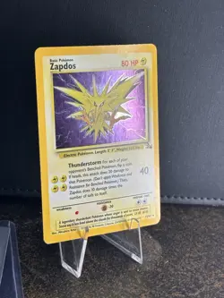 Zapdos Fossil Set Holo MP-LP 15/62 1999 Rare Pokemon - Image 3