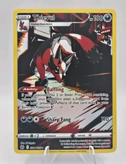 Thievul GG17/GG70 Crown Zenith: Galarian Gallery Ultra Rare Holo Near Mint - Image 1