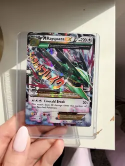 Pokemon M Rayquaza EX 76/108 Roaring Skies Full Art Holo Ultra Rare 220 HP - Image 1