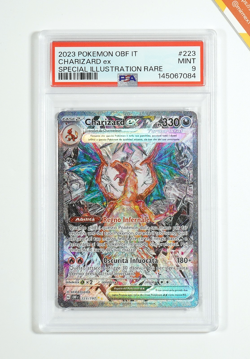 Pokemon PSA 9 Charizard Ex #223 OBF Special Illustration Rare 2023 Italiano - Image 1