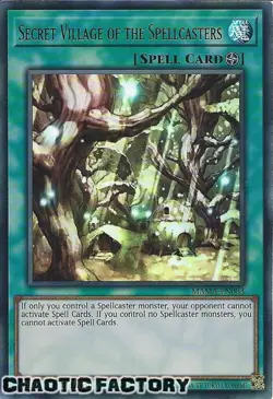 YUGIOH MAMA-EN083 Secret Village of the Spellcasters Ultra Rare 1st Edition NM - Image 1
