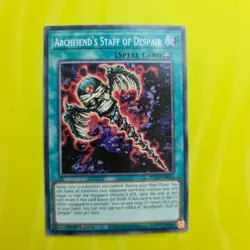 ARCHFIEND'S STAFF OF DESPAIR | YUGIOH | BLVO | 2021 | COMMON | 1st ED | NM #31 - Image 1