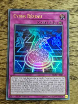 Cyber Network ● YUGIOH ● LEDD ● ULTRA RARE ● FRENCH ● 1st ● NM(-) #0453 - Image 1
