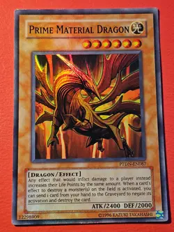 Prime Material Dragon●YUGIOH●PTDN●SUPER RARE●2008●ENGLISH●NM(-)●34208 - Image 1