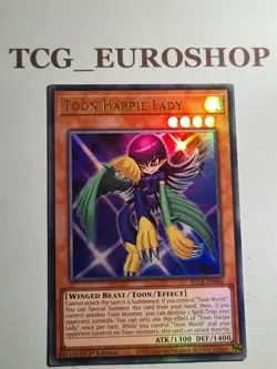 Toon Harpie Lady▪YUGIOH▪BLCR▪2022▪ULTRA RARE▪ENGLISH▪NM #2916 - Image 1