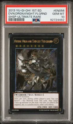 Yugioh Divine Dragon Knight Felgrand SHSP-EN056 1st Ultimate Rare PSA 10 - Image 1