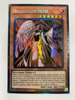 Hecahands Ibtel PHRE-EN001 Collector's Rare 1st Edition Near Mint Yugioh - Image 1