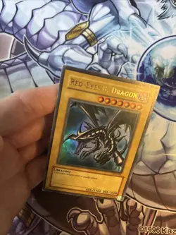 Yugioh Red-Eyes Black Dragon SDJ-001 Unlimited Edition Holo Rare MP (WNU) - Image 5