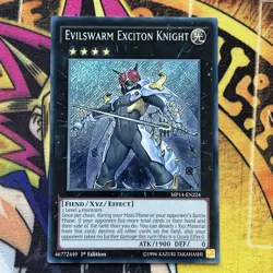 Evilswarm Exciton Knight MP14-EN224 LP Secret Rare 1st Edition Yu-Gi-Oh - Image 1
