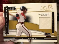 2003 PLAYOFF PIECE OF THE GAME ROD CAREW GAME-WORN PANTS /50 - Image 1