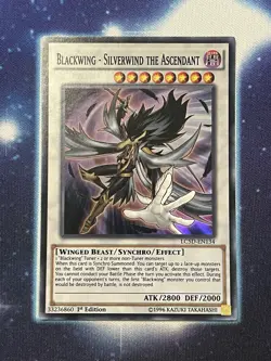 YuGiOh Blackwing - Silverwind The Ascendant LC5D-EN134 1st Edition Super Rare NM - Image 1