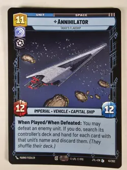 Star Wars Unlimited - Annihilator 41 Jump To Lightspeed JTL We Combine Shipping - Image 1