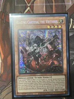 Yugioh Blazing Cartesia, the Virtuous MP23-EN162 Prismatic Secret Rare - Image 1