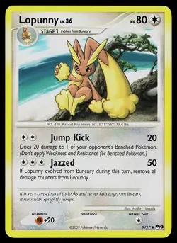 Pokemon Card - Lopunny POP Series 9 9/17 Uncommon - Image 1