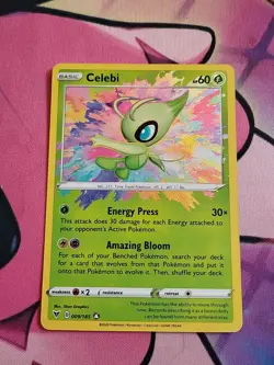 Celebi 009/185 Pokemon TCG 2020 Amazing Rare Holo Card Vivid Voltage, Near Mint - Image 1