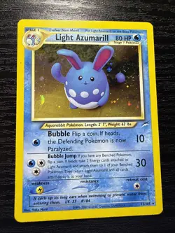 Light Azumarill Holo Card 13/105 Neo Destiny Pokemon TCG - Image 1