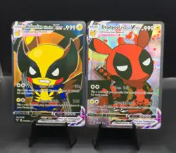 Pokemon Pikachu Deadpool & Pikachu Wolverine Cosplay ART Cards Set (Non-Tcg) - Image 2