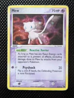 Pokemon TCG Card - MEW 4/17 - Pop Series 4 HOLO RARE - - Image 1