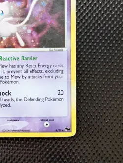 Pokemon TCG Card - MEW 4/17 - Pop Series 4 HOLO RARE - - Image 2