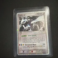 Pokemon Lugia ex Ultra Rare Holo EX Basic Card 100 HP 105/115 Unseen Forces - Image 1