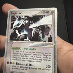Pokemon Lugia ex Ultra Rare Holo EX Basic Card 100 HP 105/115 Unseen Forces - Image 2