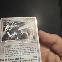 Pokemon Lugia ex Ultra Rare Holo EX Basic Card 100 HP 105/115 Unseen Forces - Image 4