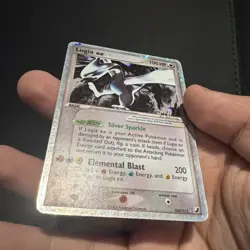 Pokemon Lugia ex Ultra Rare Holo EX Basic Card 100 HP 105/115 Unseen Forces - Image 5