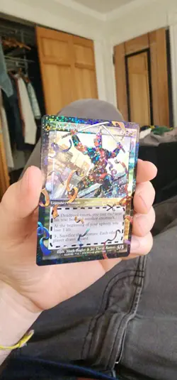 MTG Deadpool, Trading Card Secret Lair Confetti Pool Party Foil Bonus Card 7129 - Image 1