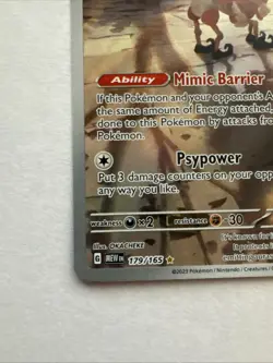 Pokemon TCG Mr. Mime Scarlet & Violet Holo Illustration Card - Image 5