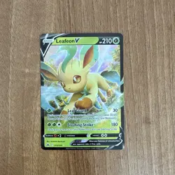 Pokemon Cards Leafeon V 013/159 Crown Zenith Holo Rare V NM - Image 1
