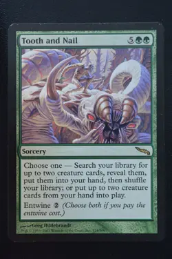 Magic The Gathering MTG TOOTH AND NAIL Mirrodin LP Lightly Played - Image 1