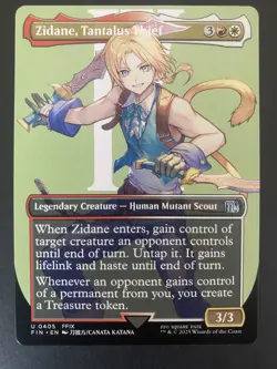 Zidane, Tantalus Thief MTG Final Fantasy 0405 Borderless Uncommon NM - Image 1