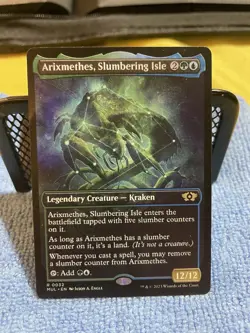 Arixmethes, Slumbering Isle Rare Legendary Creature 12/12 MTG Multiverse Legends - Image 1
