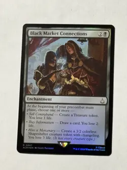 Black Market Connections FOIL ACR 0087 Rare (MTG Assassin's Creed 2024) - Image 1