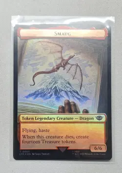 Smaug Food (0010) Double-Sided Token Universes Beyond: the Lord of the Rings: - Image 1