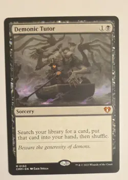Demonic Tutor MTG NM CMM 0150 - Image 1