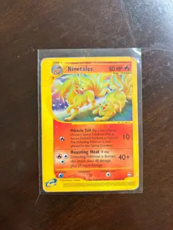 Ninetales 25/147 Pokemon Aquapolis Holo Rare LP Light Play TCG WOTC e-Series - Image 1