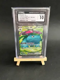 CGC 10 Venusaur EX 182 Ultra Rare Scarlet and Violet 151 2023 Pokemon TCG ENG - Image 1