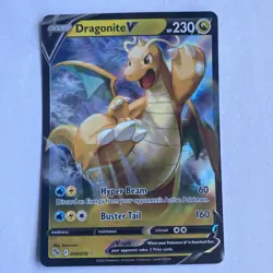 049/078Pokemon Go TCG Dragonite v Holo Card Rare - Image 2