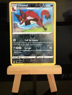 THIEVUL - 48/72 Shining Fates NM - Reverse Holo Rare - Pokemon TCG Card - Image 1