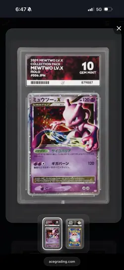 Mewtwo LV.X Collection Pack 006/012 Japanese Pokemon TCG Ace 10 - Image 1