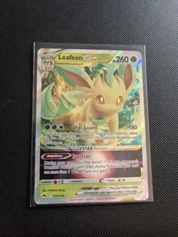 Pokemon TCG Leafeon VSTAR Crown Zenith Holo Ultra Rare Card 014/159 NM Condition - Image 1