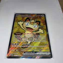 MEOWTH EX ULTRA RARE POKEMON HOLO PERFECT ORDER 107/88 NM - Image 2