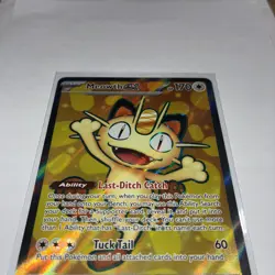 MEOWTH EX ULTRA RARE POKEMON HOLO PERFECT ORDER 107/88 NM - Image 5