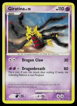 Pokemon Card - Giratina Platinum 28/127 Rare - Image 1