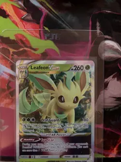 Pokemon TCG Leafeon v Crown Zenith Holo Ultra Rare Card 014/159 NM Condition - Image 3