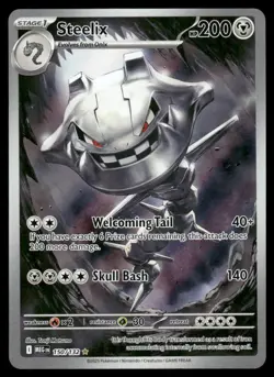 Cards Steelix 150/132 Mega Evolution Illustration Rare NM *2 - Image 1