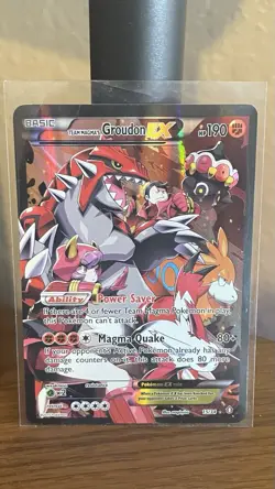 Pokemon EX Double Crisis Holo Team Magma's Groudon 15/34 Team Aqua's Kyogre 6/44 - Image 1